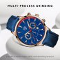 Leather Silver Black_Mens Stainless Steel es Luxury Calendar Quartz Wrist for Men Business Casual L