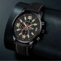 Leather Gold Black_Luxury Mens 2022 Black es Men Business Stainless Steel Quartz Calendar Wrist Man