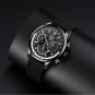 Leather Black Gold_Men's es Luxury Man Sports Stainless Steel Quartz Wrist for Men Business Casual