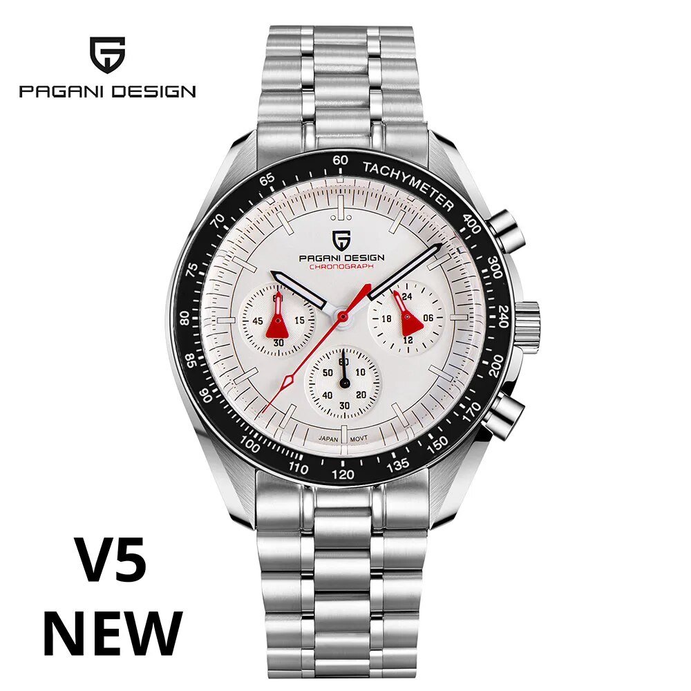 Black Red_2023  Men's es Top Luxury Quartz  For Men Automatic Date Speed Chronograph Sapphire Mirror