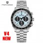 Ice Blue_2023  Men's es Top Luxury Quartz  For Men Automatic Date Speed Chronograph Sapphire Mirror 
