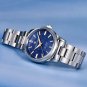 Blue_2022 GS Luxury Quartz For Men 100M Waterproof Business Steel Wrist AR Sapphire glass Men's es