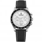 grey_Men's es Sport Quartz Wrist for men Moon Chronograph Automatic date Stainless steel Sapphire mi