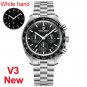 Ivory_Men's es Sport Quartz Wrist for men Moon Chronograph Automatic date Stainless steel Sapphire m