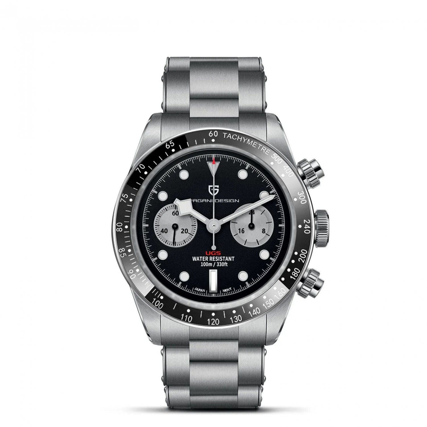Black_2023  BB Panda Retro Sport Chronograph Luxury Quartz  For Men Sapphire mirror 10Bar Waterproof