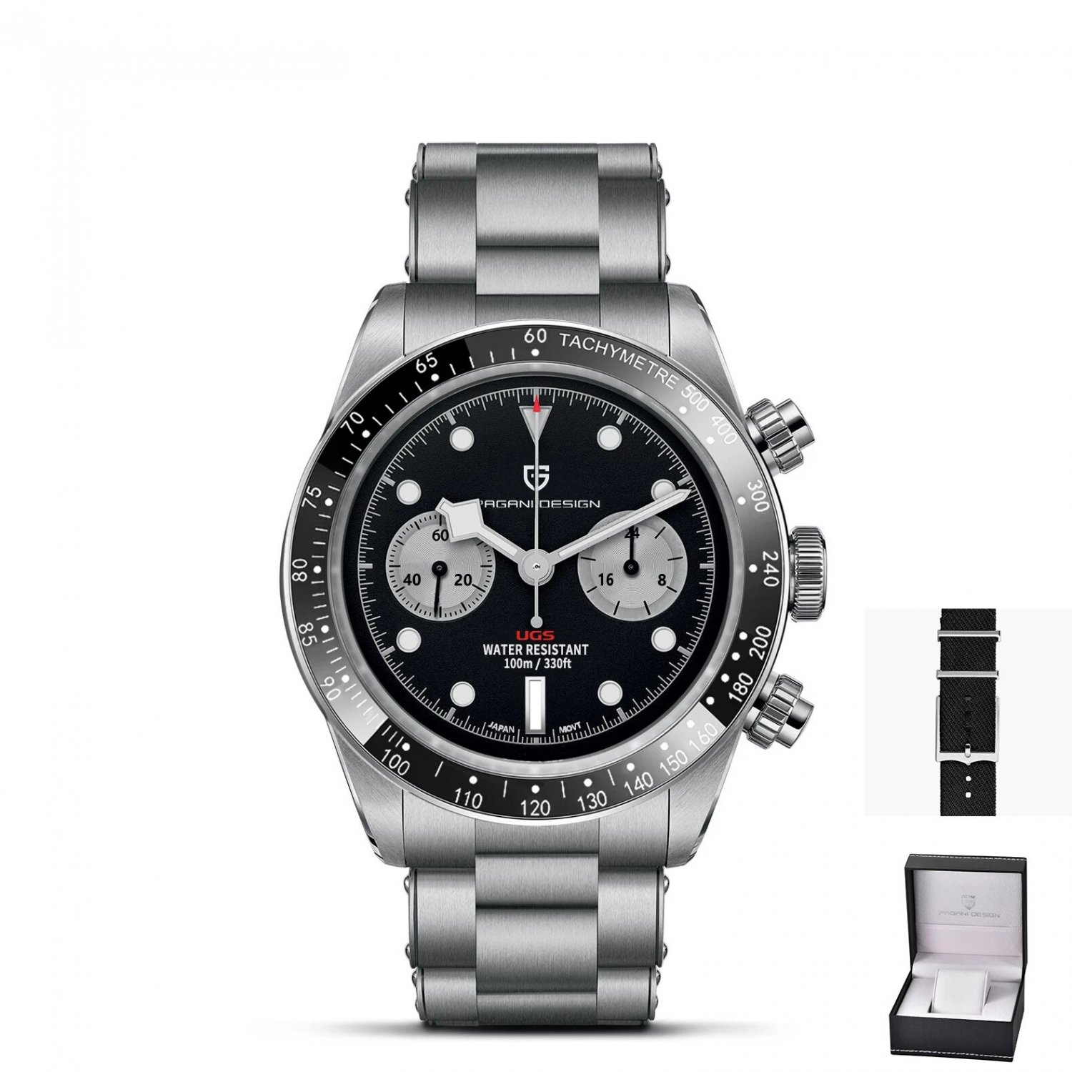 Black Box_2023  BB Panda Retro Sport Chronograph Luxury Quartz  For Men Sapphire mirror 10Bar Waterp