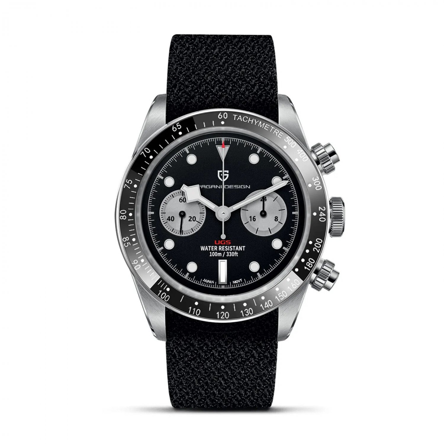 Black N_2023  BB Panda Retro Sport Chronograph Luxury Quartz  For Men Sapphire mirror 10Bar Waterpro