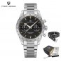 Black_2023 Wide arrow Moon Men's es Luxury Quartz For Men Sport Retro Chronograph VK64 AR Sapphire
