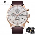 Gold  white_2023   Brand Luxury es For Men Automatic Date  Waterproof Chronograph VK67 Movement