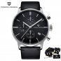 sliver black_2023   Brand Luxury es For Men Automatic Date  Waterproof Chronograph VK67 Movement