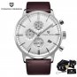 sliver white_2023   Brand Luxury es For Men Automatic Date  Waterproof Chronograph VK67 Movement