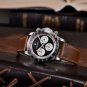 Black_Retro Sports Chronograph Men's es Luxury Quartz  Men Automatic date VK63 Sapphire glass 100M W