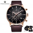 Gold black_2720 Men's es Quartz Business  Auto Date Mens es Japan Movt  Men Chronograph
