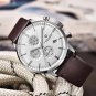 sliver white S_2720 Men's es Quartz Business  Auto Date Mens es Japan Movt  Men Chronograph