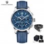 Blue_2023   CODE Men's es Quartz  for men Sport Automatic Date Chronograph Waterproof VK63 Sapphire 
