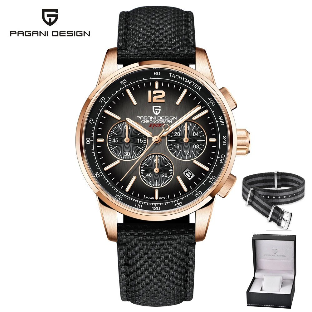 Ivory_2023   CODE Men's es Quartz  for men Sport Automatic Date Chronograph Waterproof VK63 Sapphire