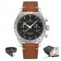 grey_2023  Wide arrow Moon Men's es Luxury Quartz  For Men Sport Retro Chronograph VK64 AR Sapphire 