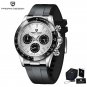 Red_2022  Men's es Chronograph Luxury Quartz  for men 100M Waterproof Wrist Steel Diver