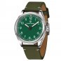 Green_2023  Quartz  For Men Retro pilot military Wrist Men VH31 Movt Leather strap 100M Waterproof C