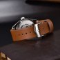 Sky Blue_2023 Quartz For Men Retro pilot military Wrist Men VH31 Movt Leather strap 100M Waterproo