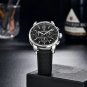 Black_2022   CODE Men's es Business Quartz  for men Sport Waterproof Chronograph Japan VK63 Sapphire