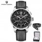 Brown_2022   CODE Men's es Business Quartz  for men Sport Waterproof Chronograph Japan VK63 Sapphire