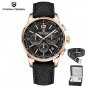 Pink_2022   CODE Men's es Business Quartz  for men Sport Waterproof Chronograph Japan VK63 Sapphire 