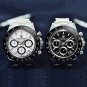 White_2023 Chronograph Luxury Quartz Wrist For Men Automatic Date 100M Waterproof JAPAN VK63 Movt