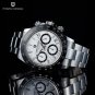 White_2023 Chronograph Luxury Quartz Wrist For Men Automatic Date 100M Waterproof JAPAN VK63 Movt