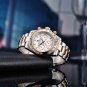 Rose Gold_2020 Men's Quartz Wrist Luxury For Men Chronograph 100M Waterproof VK63