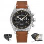grey_Wide arrow Moon es Retro Luxury Quartz  For Men Sport speed Chronograph VK64 AR Sapphire glass 