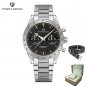 Multicolor_Wide arrow Moon es Retro Luxury Quartz  For Men Sport speed Chronograph VK64 AR Sapphire 