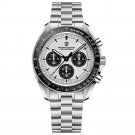 Sliver Black_2022  Men's es Luxury Quartz Wrist Sport Chronograph Automatic Date 100M Waterproof  fo