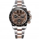 Chocolate_Chocolate Sports chronograph Wrist Luxury Quartz  for men 100M Waterproof VK63 Automatic d