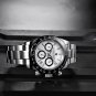 All Black_Men's es  Luxury Quartz  Men Sport Chronograph  Men Clock Sapphire Mirror   2020