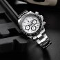 All Black_Men's es  Luxury Quartz  Men Sport Chronograph  Men Clock Sapphire Mirror   2020