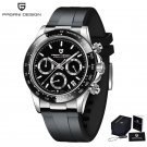 Silver Black_2020   Men's es  Luxury Quartz  For Men Sport Waterproof Chronograph Japan VK63