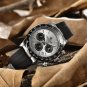 Silver Black_2020   Men's es  Luxury Quartz  For Men Sport Waterproof Chronograph Japan VK63