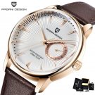 Gold white_2020   Men's es  Luxury Quartz  Men Leather 100M Waterproof Military  Men es