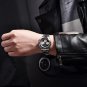 Black_Men's es Luxury Quartz Wrist Men Retro Sports Chronograph Auto date Japan VK63 Sapphire glass