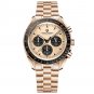 All Gold_Men's es Luxury Quartz Moon  For Men Sport Chronograph 100M Waterproof Sapphire crystal Wri