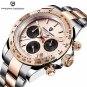 Rose Gold_2020 Luxury Men's Quartz Wrist Sport Waterproof Chronograph For Men