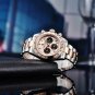 Rose Gold Black_2020 Luxury Men's Quartz Wrist Sport Waterproof Chronograph For Men
