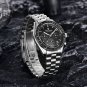 Black_2021   Men es Luxury Quartz  for men Auto Date Chronograph Sapphire crystal VK63 movt Stainles