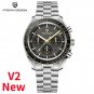 Gold Black_2021   Men es Luxury Quartz  for men Auto Date Chronograph Sapphire crystal VK63 movt Sta