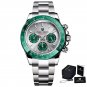 Green_mens es business quartz  men casual es sport waterproof clock man es  2020