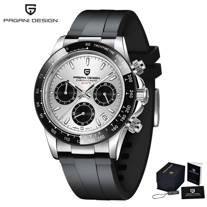Red_2021   Sport Chronograph Meteorite texture Mens Wrist es  Luxury Quartz  for men