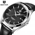 Black_Men's es brand luxury quartz  for men 50M Waterproof MIYOTA Movement casual  men