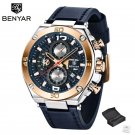 Glod_Mens es  luxury quartz wrist  men military waterproof Chronograph  men clock
