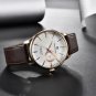 Black_Men's es luxury quartz  men Business leather wrist mens waterproof clock   2019